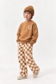 ERKEK DAMALI DESENLİ RELAX KESİM PANTOLONLU TAKIM