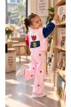 KIZ LALE DESENLİ DOKUMA PANTOLONLU TAKIM